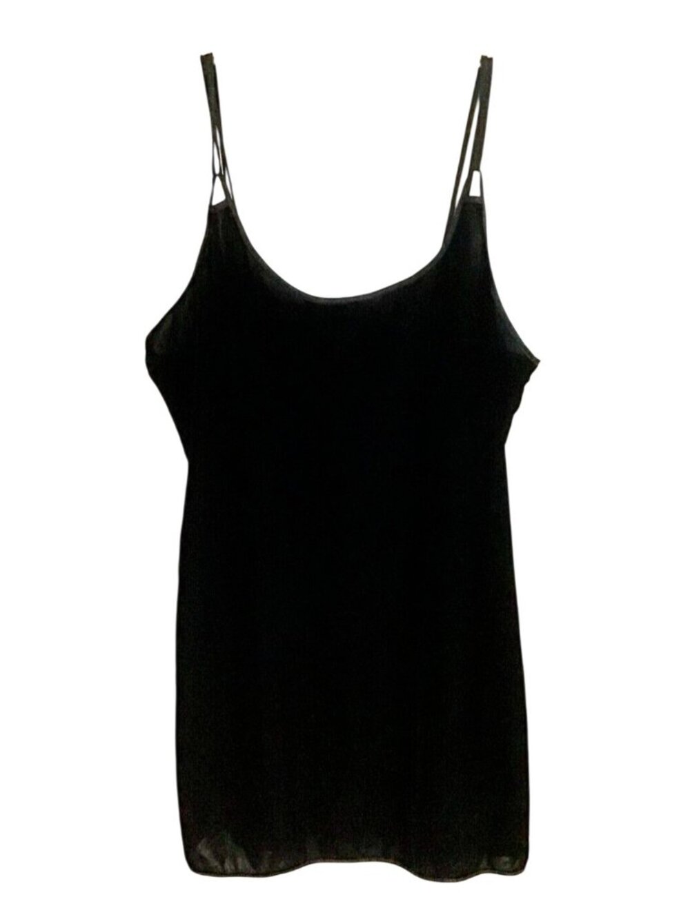 California Miss Large Vintage Black Velvet Lingerie Babydoll Nightgown